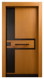 درب ضد سرقت روکش بلوط مشکی مدل S-2485 | ارغوان درب