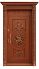 درب ضد سرقت روکش گردو مدل S-2088 | ارغوان درب