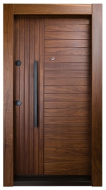 درب ضد سرقت روکش گردو مدل Sl-2482