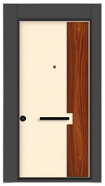 درب ضد سرقت گردو سفید مدل S-2092