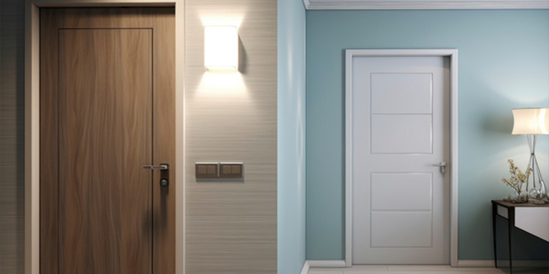 مقایسه درب داخلی؛ MDF، HDF، چوب یا PVC، کدام یک انتخاب بهتری است؟