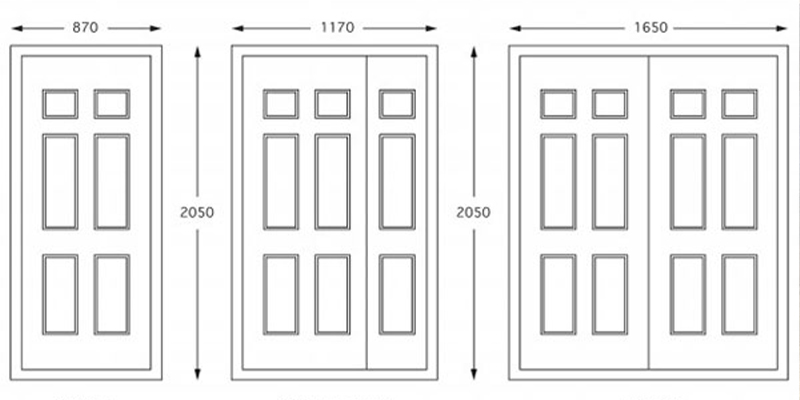 راهنمای کامل ابعاد استاندارد درب و تعیین جهت بازشو (چپ بازشو و راست بازشو)