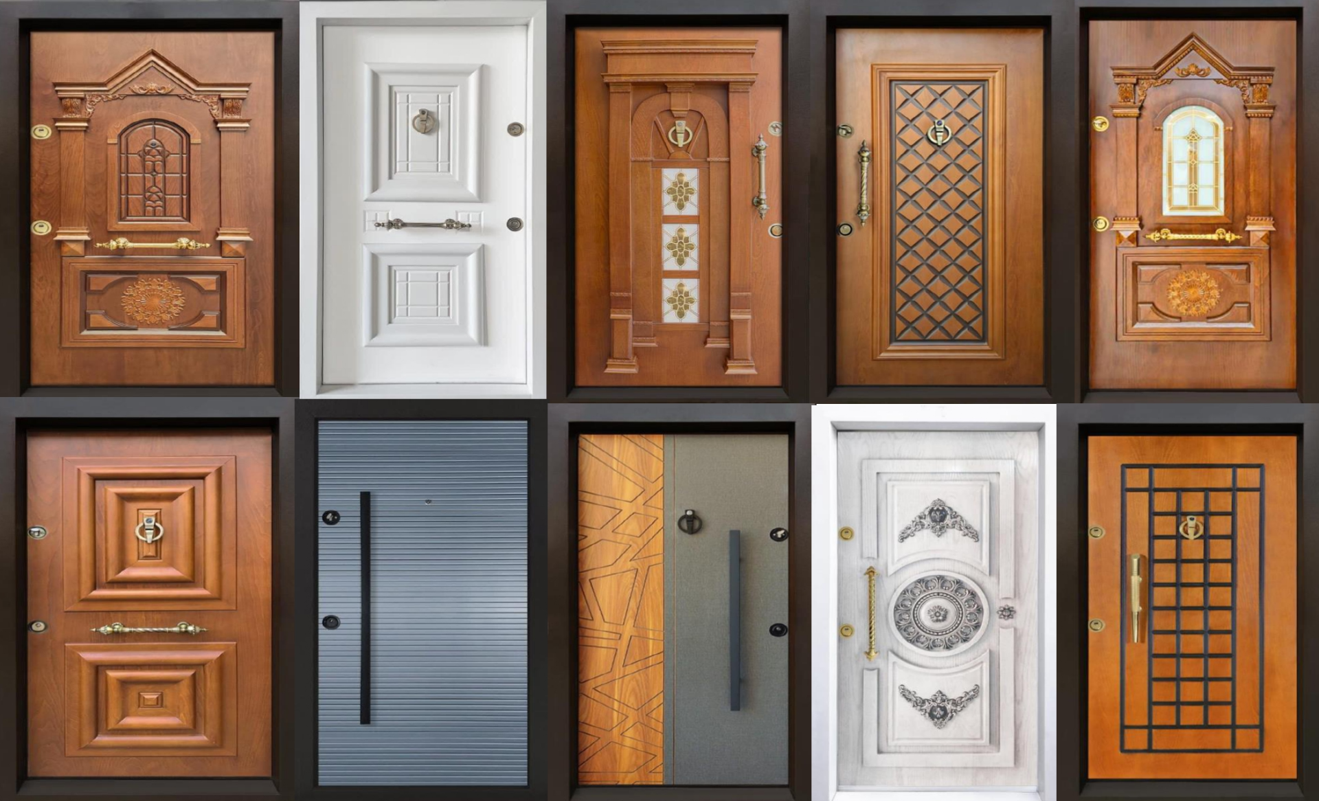 راهنمای رنگ بندی درب ضد سرقت (سفید، مشکی، طوسی یا طرح چوب؟)