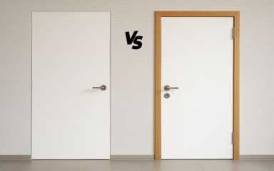 تحلیل جامع و بررسی دقیق تفاوت درب فریم لس و سیم لول در صنعت ساختمان