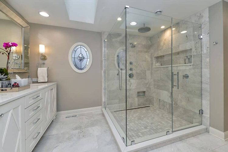 درب شیشه ای حمام