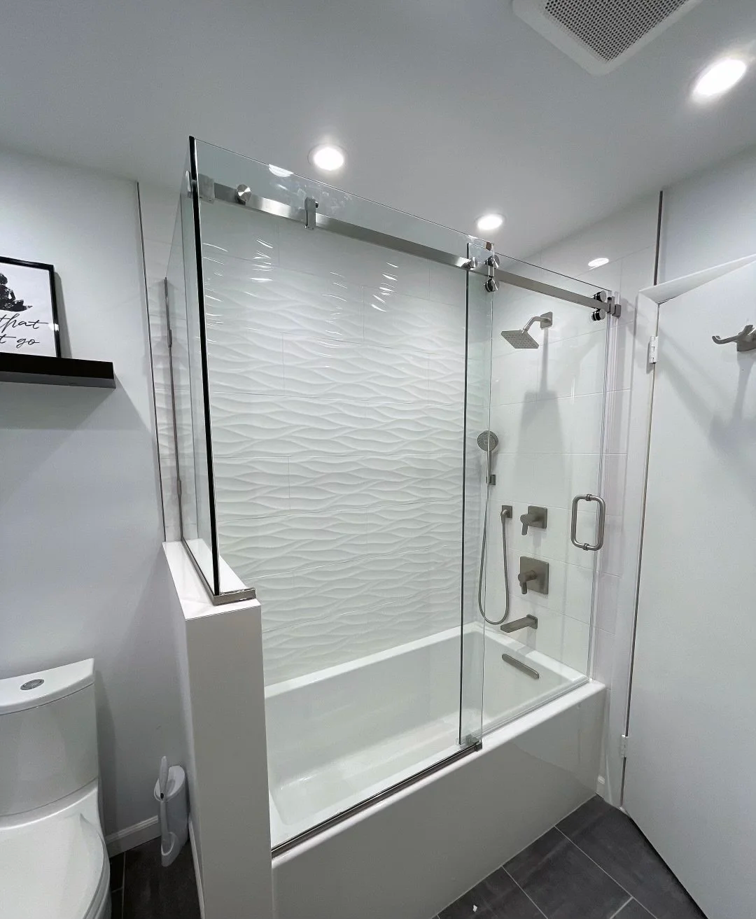 شیشه روی وان